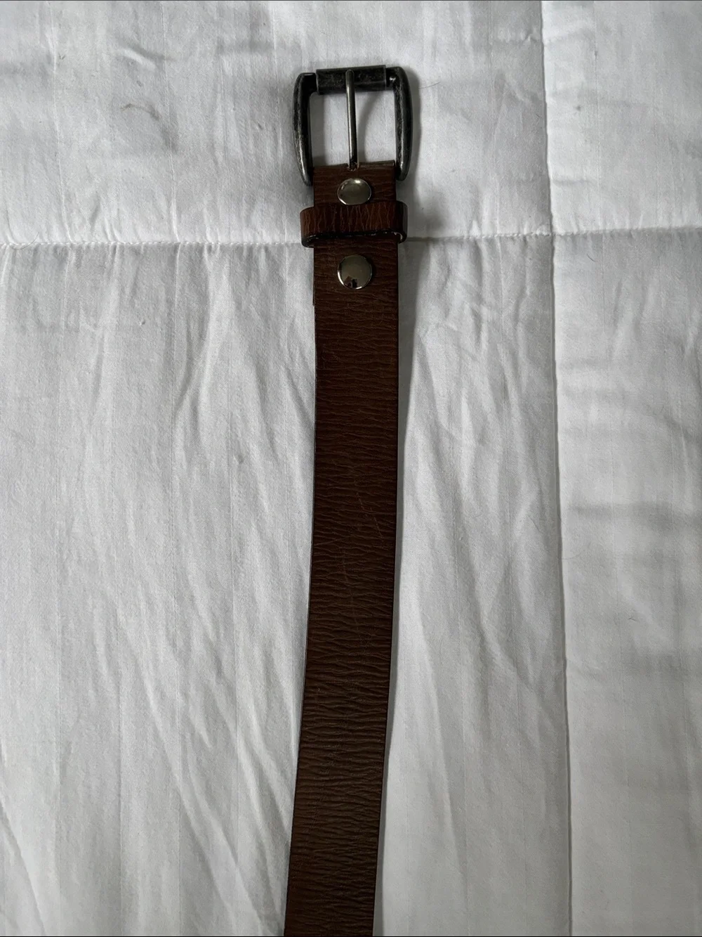 Men's Brown Leather Belt (Will Leather Goods) 36